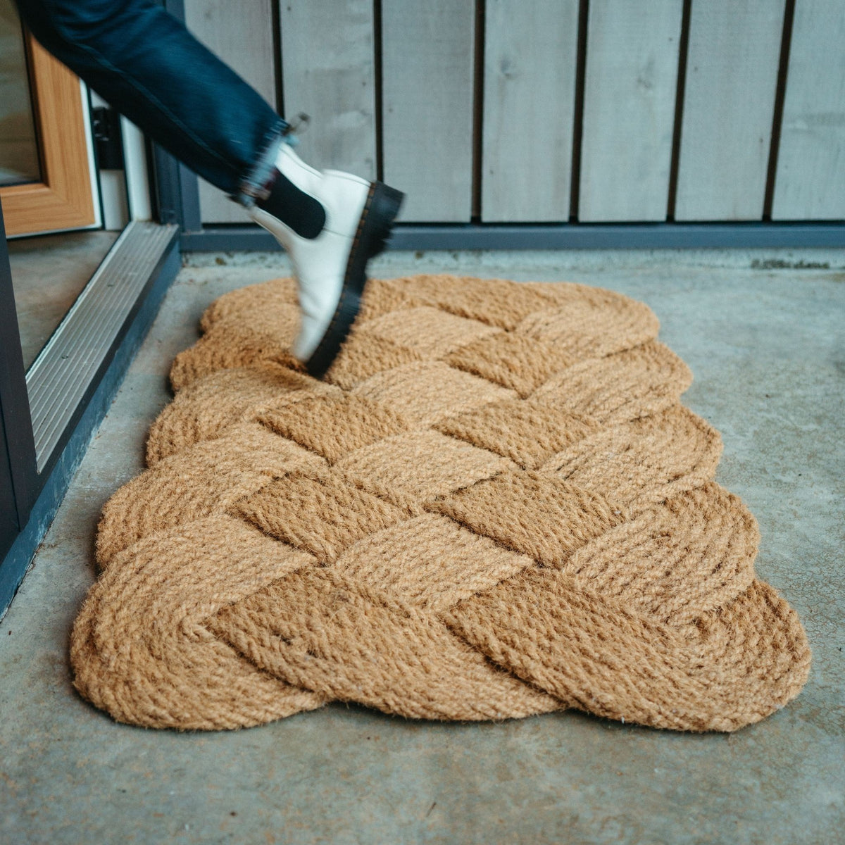 Basket Weave Doormat, M Top Knot Living